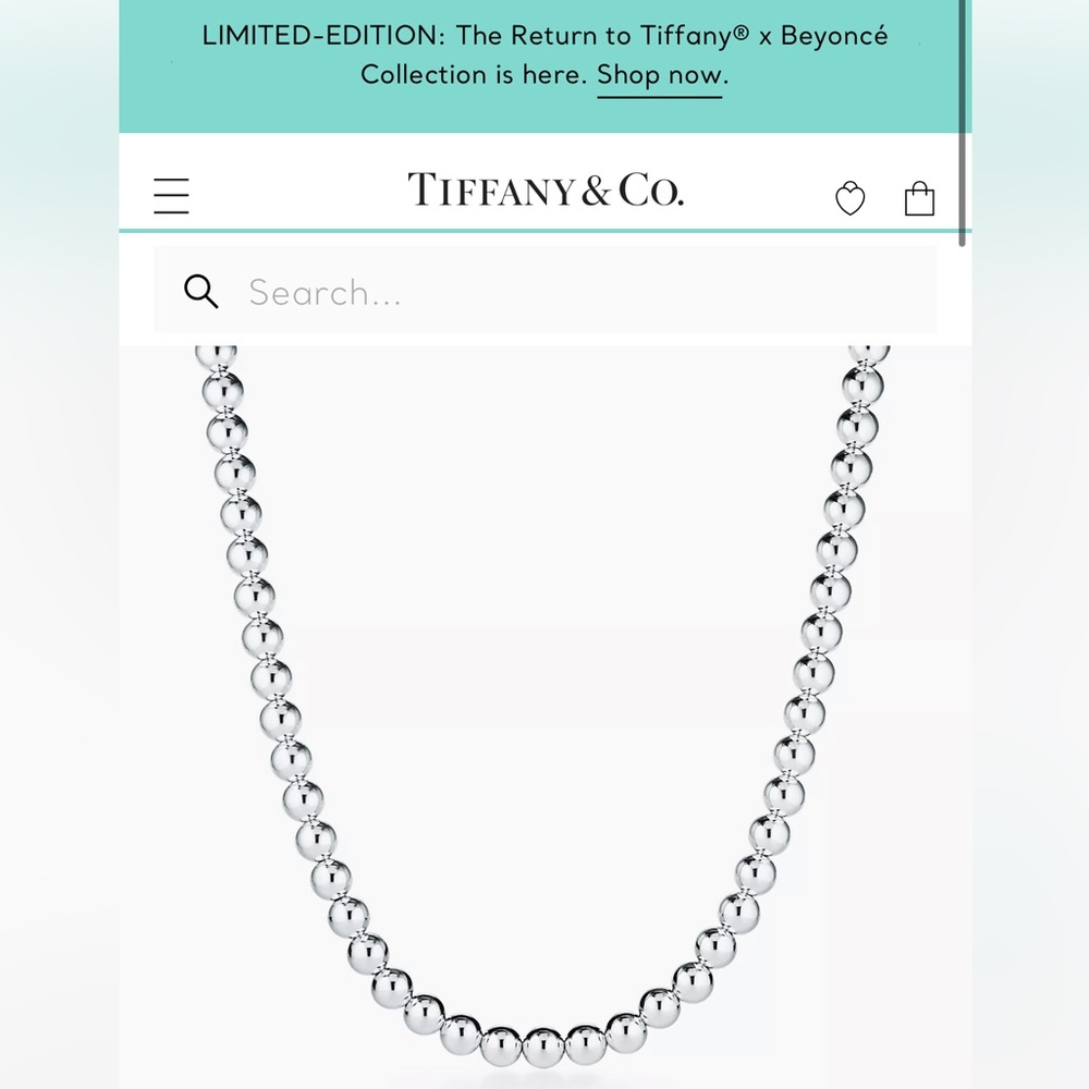 Tiffany & Co Ball necklace